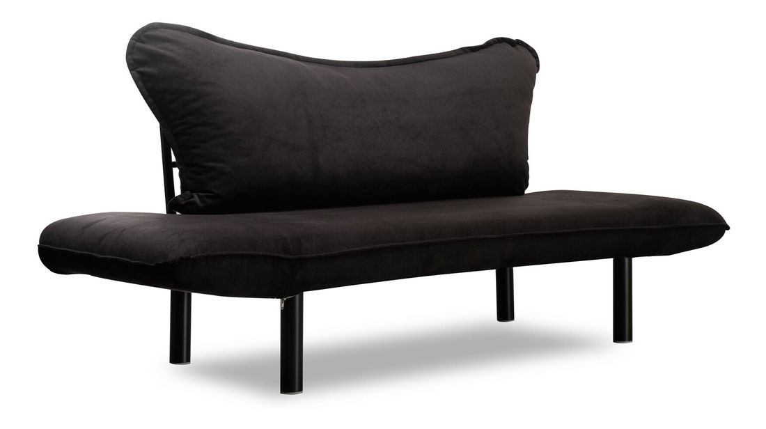 Rozkládací pohovka dvojsed Chatty (černá)