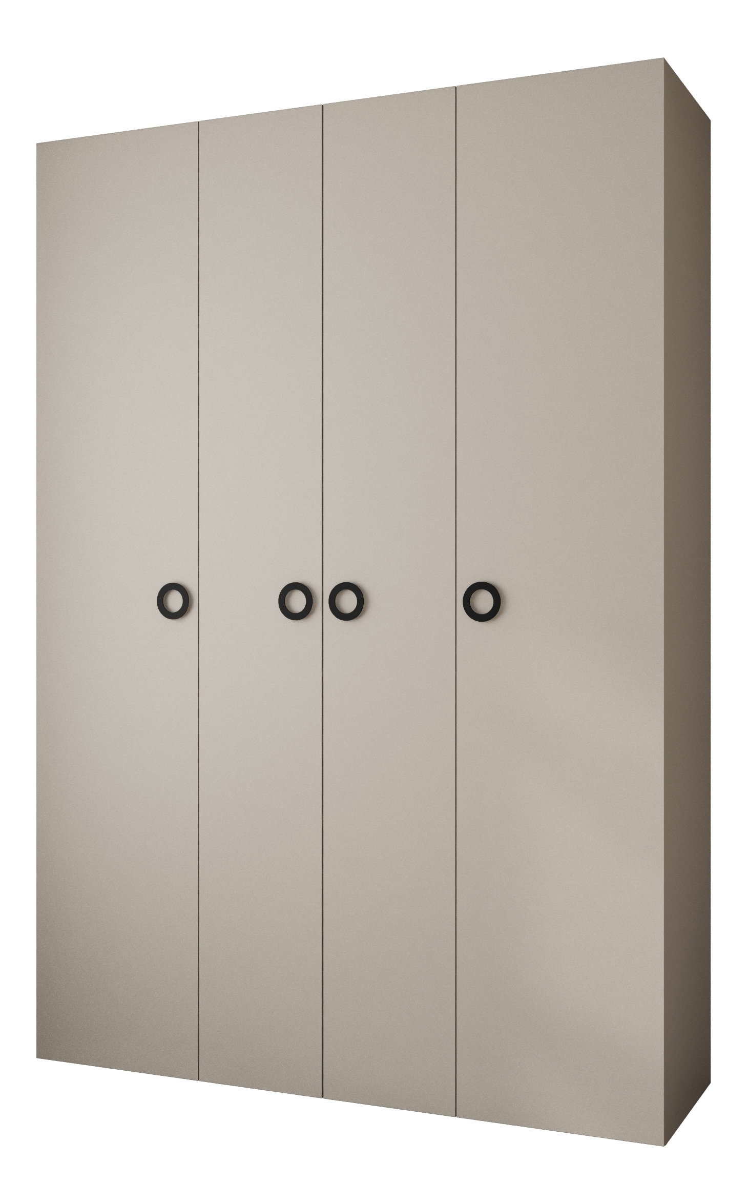 Šatní skříň 170 cm Carmela 40-1 (kašmír + černá)