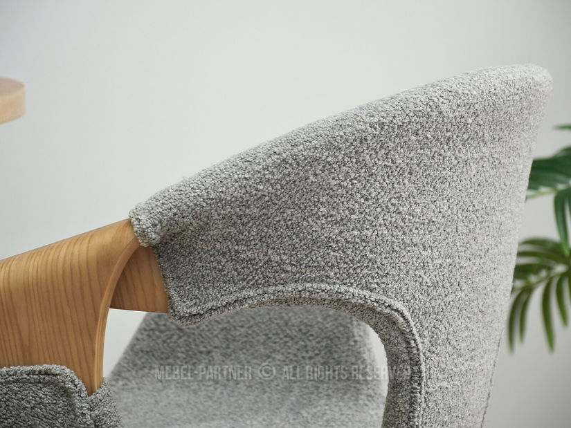 Židle Kurt (dub šedý + dub)