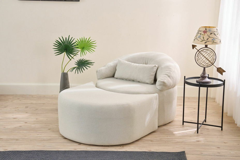 Křeslo Pintina S (krémová)