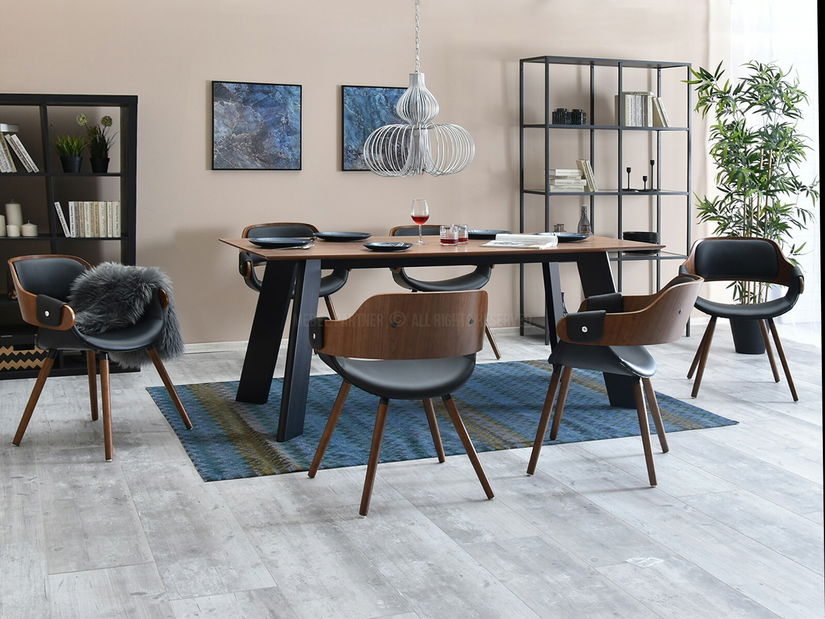 Židle Tina (ořech tmavý + ořech)