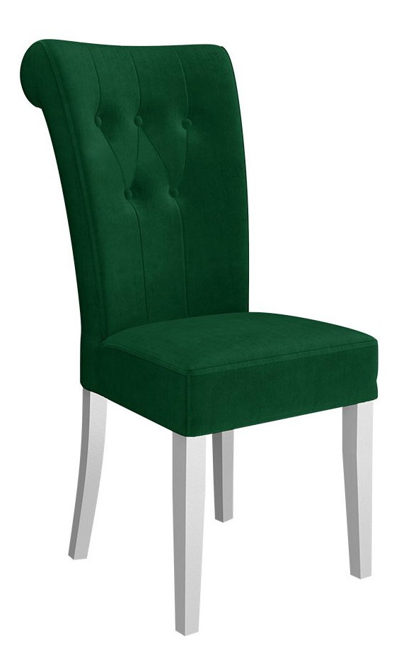 Jídelní židle Samanta ST65 (tmavě zelená + bílá)