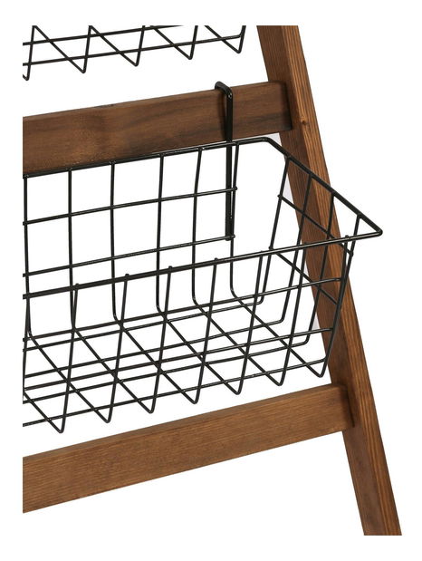 Košíkový stojan Benebu (dub + černá)