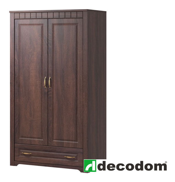 Šatní skříň Decodom Lirot Typ 26 (dub řezaný schoko)