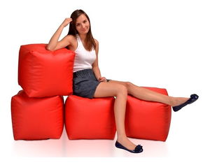 Taburetka Kostka Mini (červená)