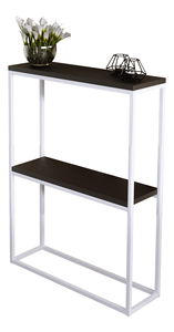 Konzolový stolek Mattel (bílá + černá)