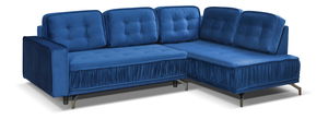 Rohová sedací souprava Variana (tmavě modrá) (P)