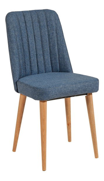 Jídelní set Vlasta 2 (borovice antlantic + tmavě modrá) (pro 6 osob)