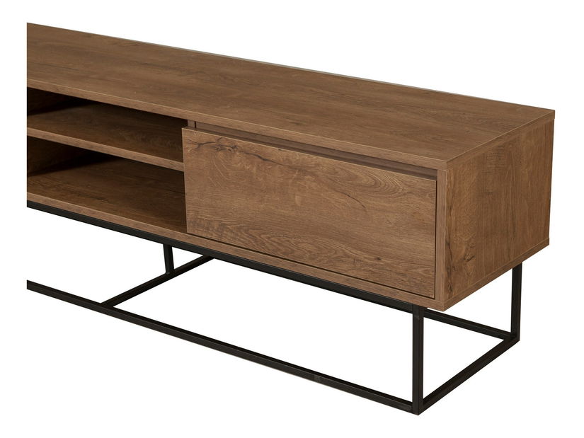 Souprava nábytku do obývacího pokoje Laxi 9 (ořech + černá)