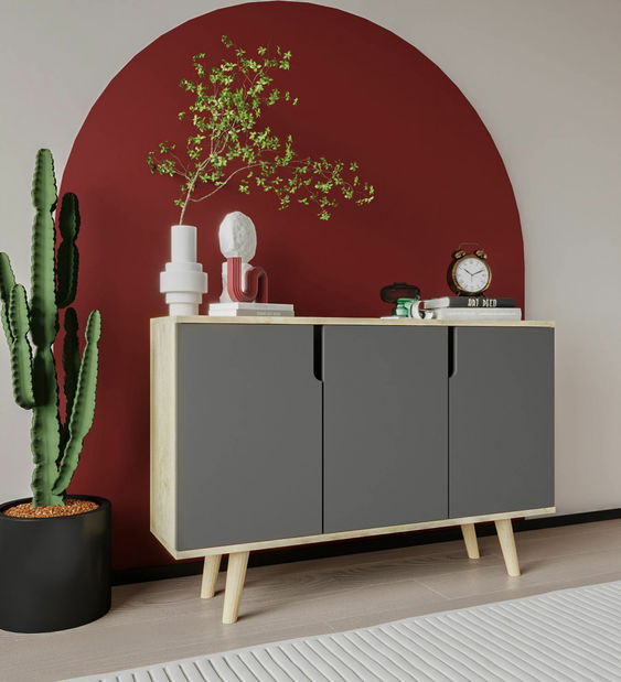 Obraz Hama 6 (dub safírový + bílá) 70 x 100 cm