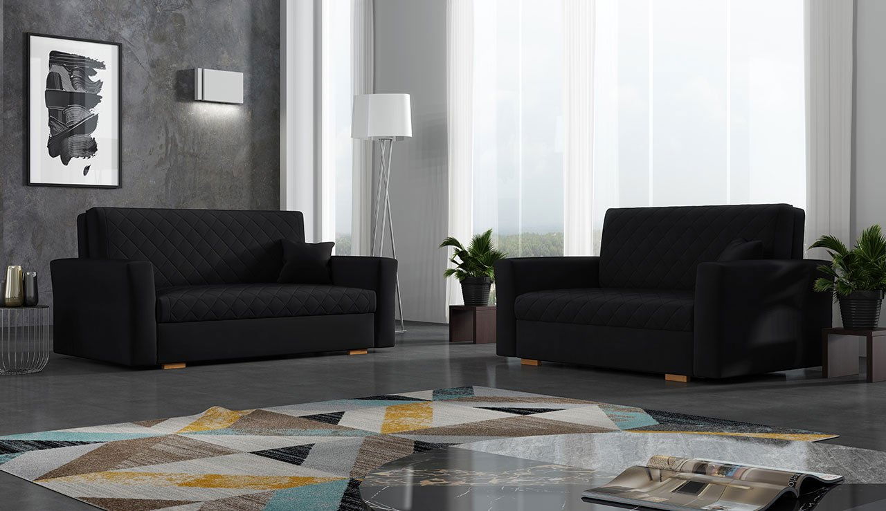 Sedací souprava Carivia Caro II + III (Zanzibar 190) (s úl. prostorem)