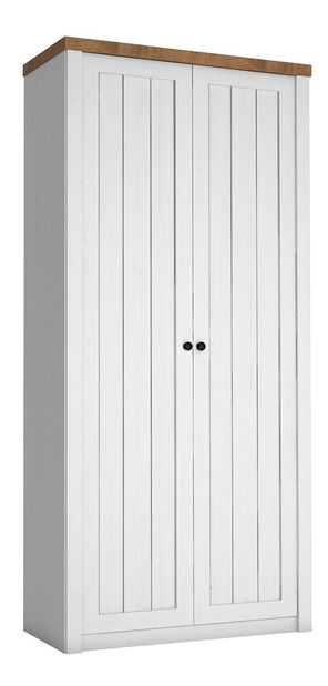 Šatní skříň Patrick PT13 (borovice andersen + dub lefkas tmavý)