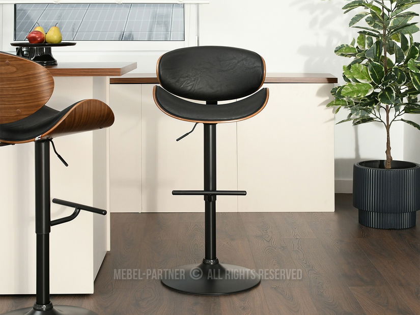 Židle Hitman (ořech tmavý + černá)