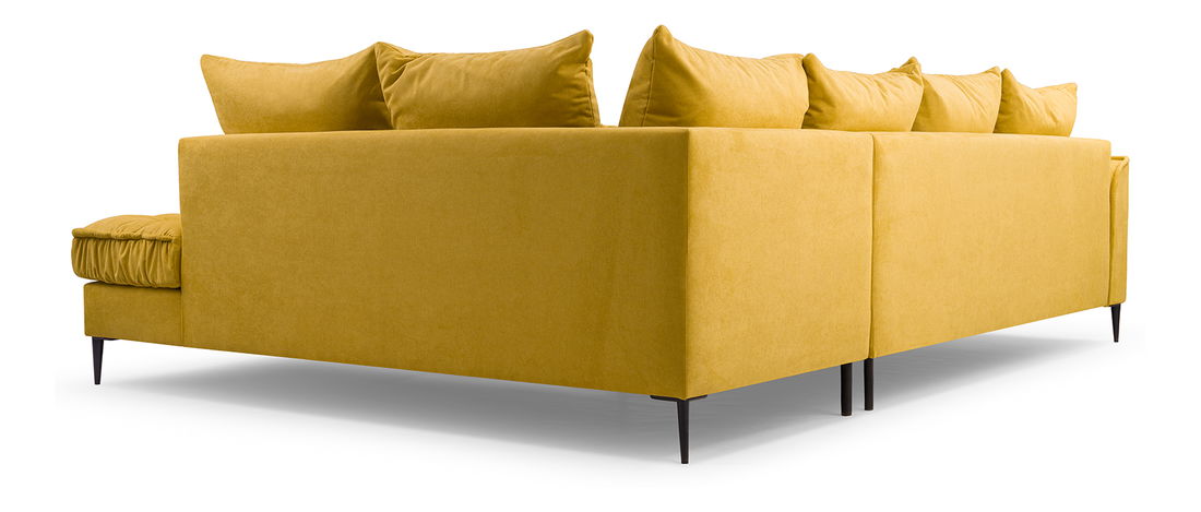 Rohová sedací souprava Lunara (žlutá) (P)