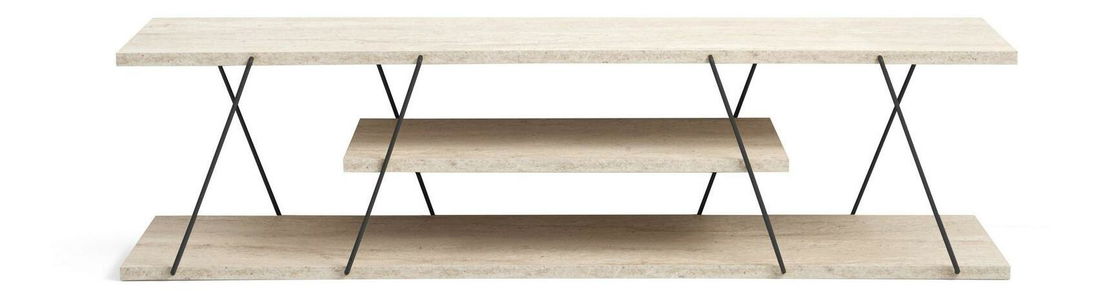 TV stolek/skříňka Cana (černý mramor)