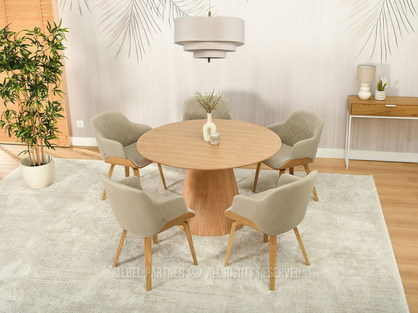 Židle Sorien K (béžová + dub)