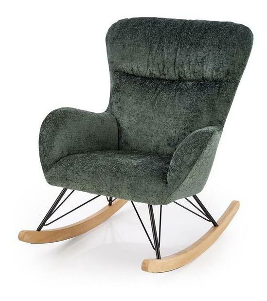 Houpací křeslo Caster (tmavě zelená)