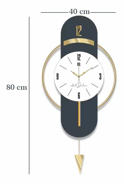 Nástěnné hodiny Vlnia 1 (zelená)