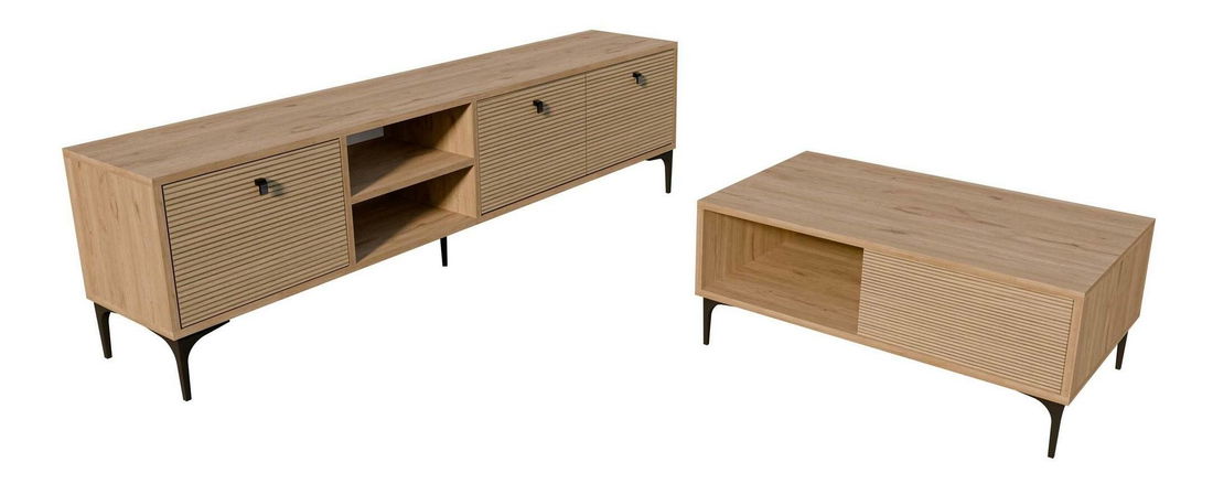 Sestava nábytku do obývacího pokoje Settle 1 (dub)