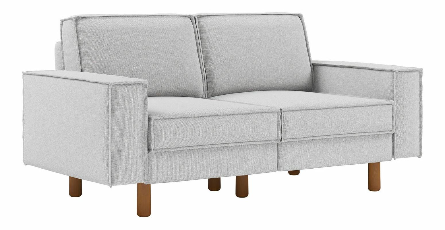 Pohovka dvousedačka Spary 2 (světle šedá + ořech)