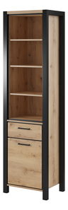 Regál Armin Typ 05 (dub taurus + matná černá)