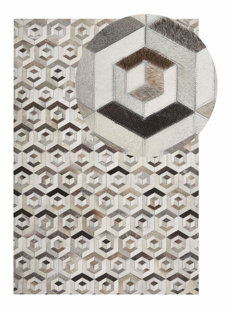 Koberec 140x200 cm TEVER (hnědá)