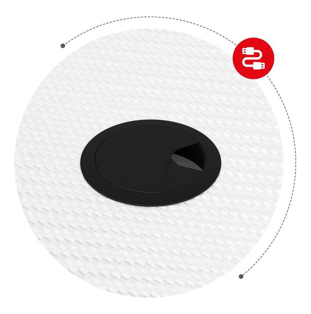 PC stolek Hyperion 1.4 (bílá)