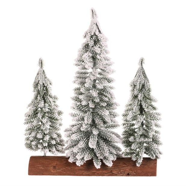 Smrk na špalku 34 cm UM1042 (bílá)