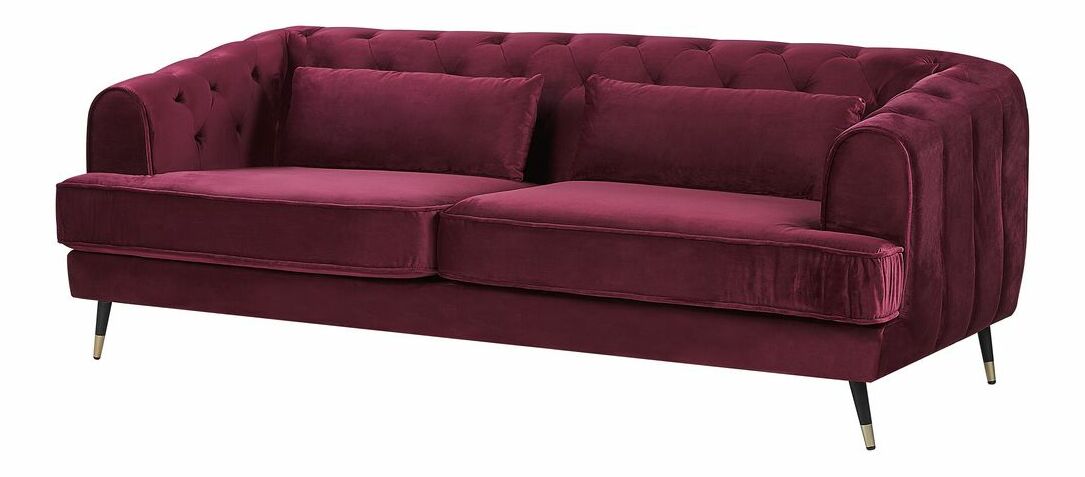 Pohovka SALETA (tmavě červená)