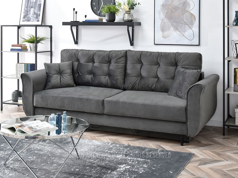 Pohovka dvousedačka Lirica (černá)