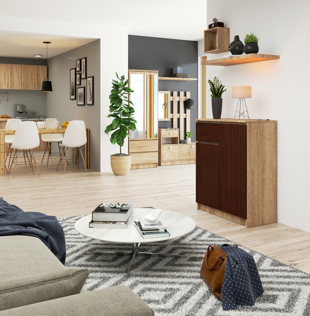 Komoda Kilos (dub sonoma + wenge)