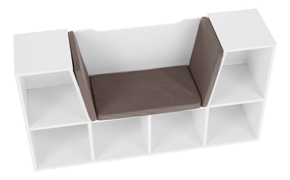 Skříňka Felicia (bílá + hnědá)