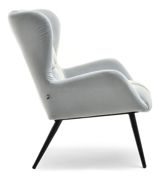 Křeslo Kikino (šedá + černá)