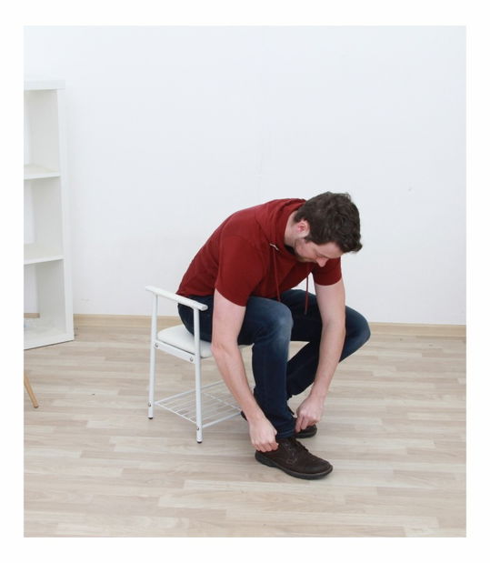 Taburetka Angelus (bílá)