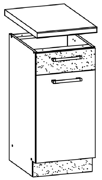 Spodní kuchyňská skříňka Modesta MD12 D30 S1