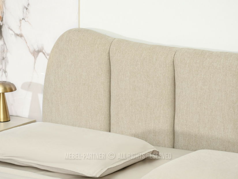 Manželská postel 180 cm Golpe 180 (béžová + černá)