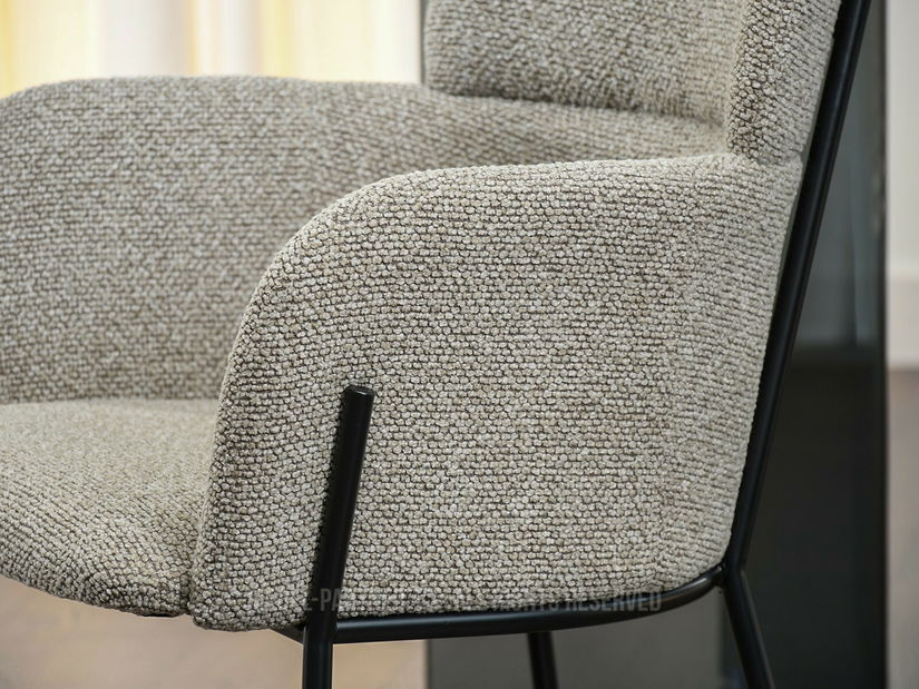 Jídelní židle Bastante (béžová + černá)