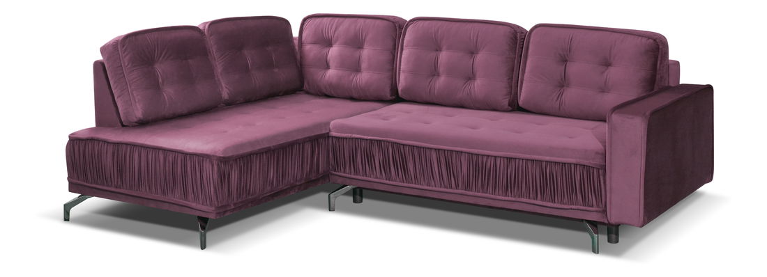 Rohová sedací souprava Variana (růžová) (L)