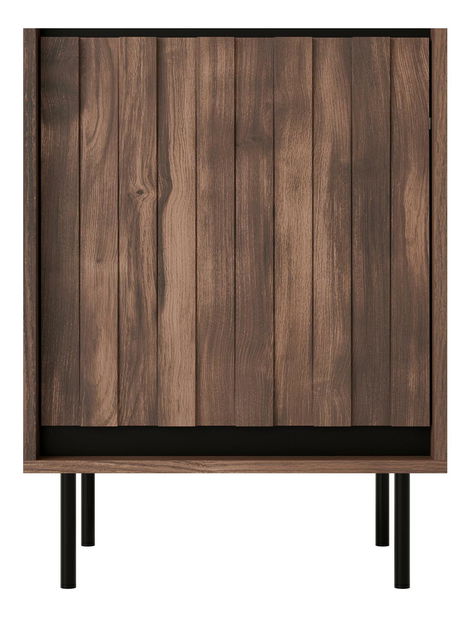 Policová skříň Sting W1 (ořech + černá)