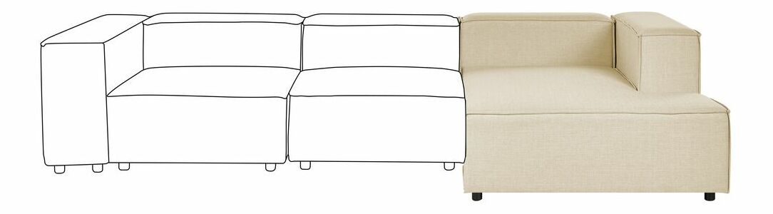 Lenoška Afrika (béžová) (L)