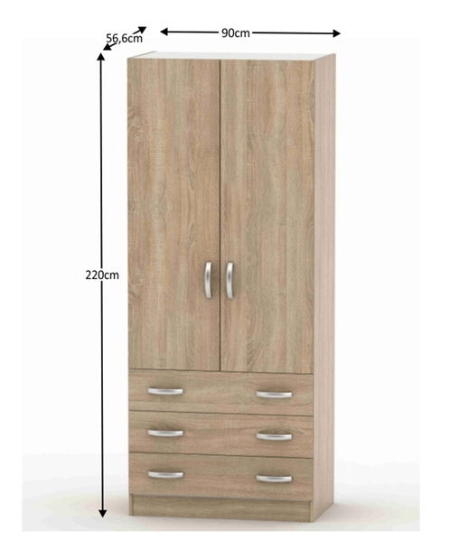 Šatní skříň Betty 2 BE02-001-00