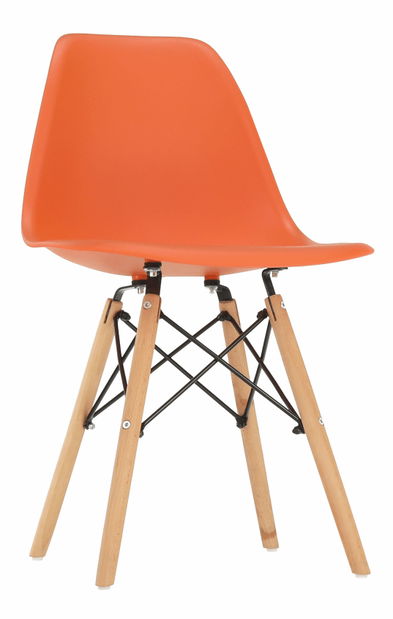 Set 2 ks. jídelních židlí Cisi 3 (oranžová) *výprodej