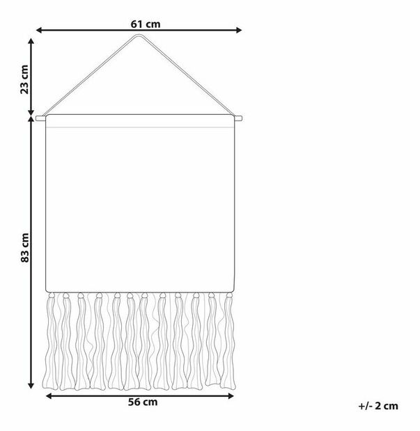 Nástěnná dekorace Gallagher (béžová)