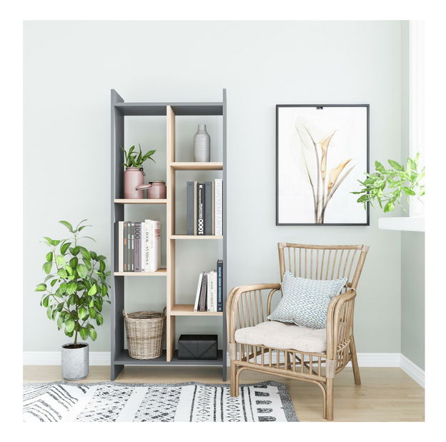 Regál Mateko (dub + antracit)