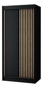 Šatní skříň 100 cm Ladonna (černá matná)