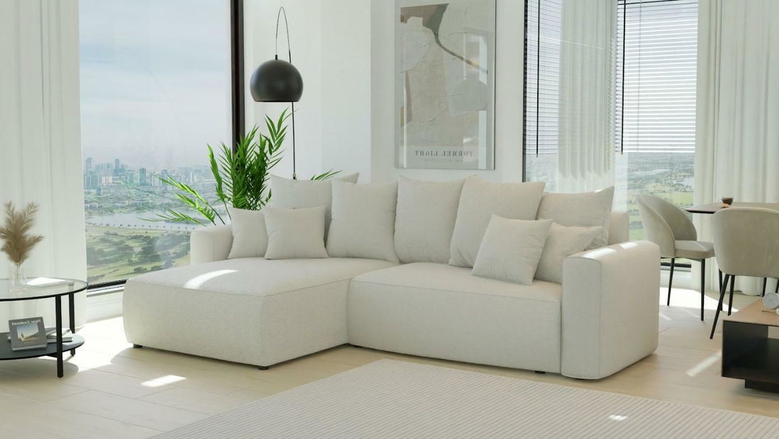 Rohová sedačka Baria (L) (béžová)