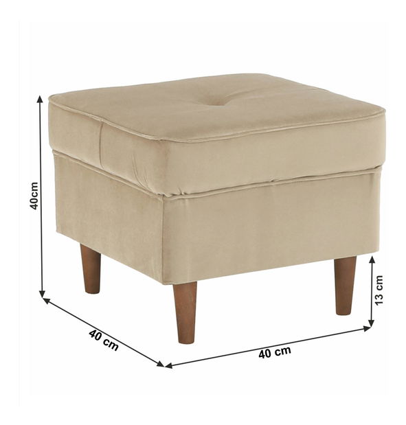 Taburetka Repetidas (béžová + ořech)