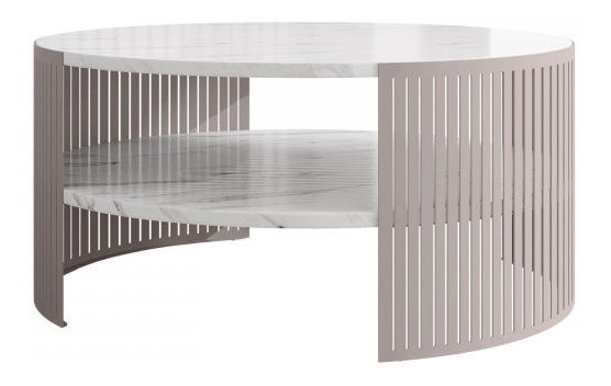 Konferenční stolek do obývacího pokoje Zinzit Kashmir (kašmír + mramor bianco) *bazar