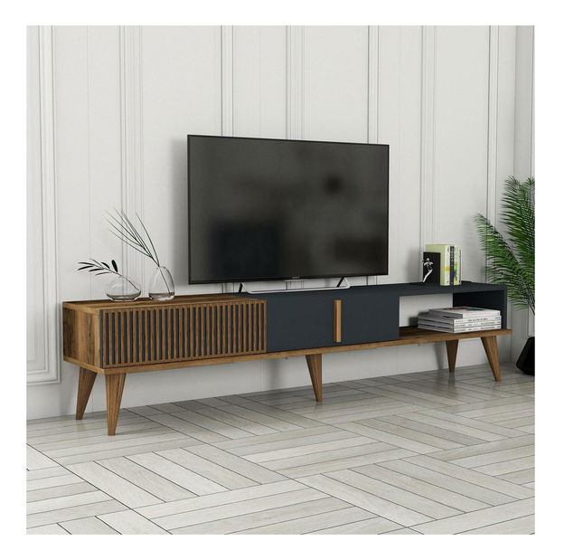 TV stolek/skříňka Tepeve (ořech + antracit)