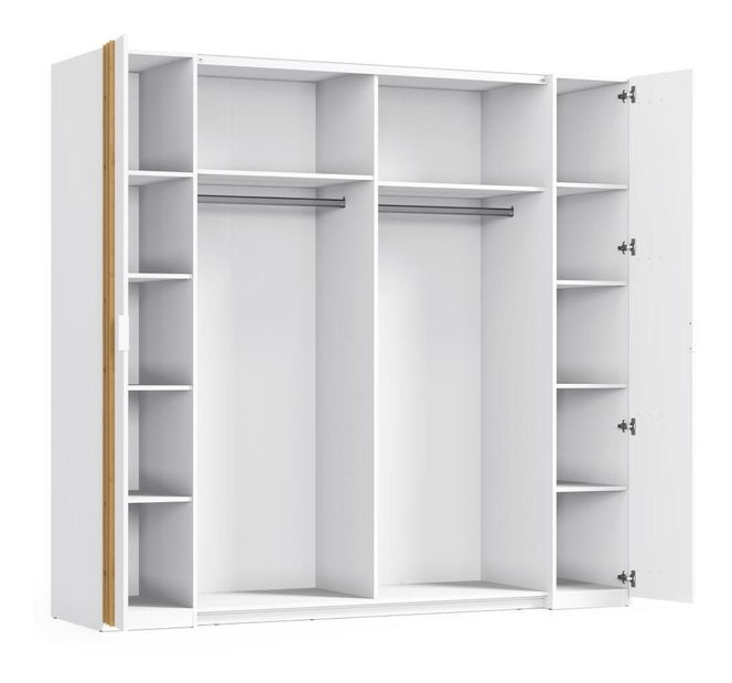 Skříň Frens (bílá + dub artisan)